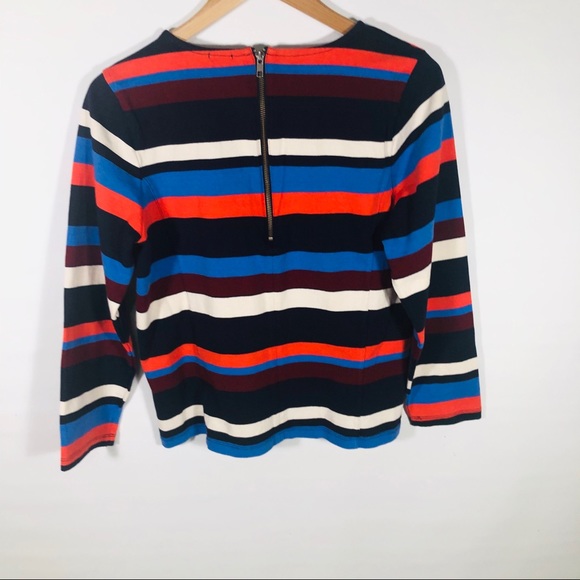 J. Crew Striped Color Block Long Sleeve Shirt - Picture 5 of 6